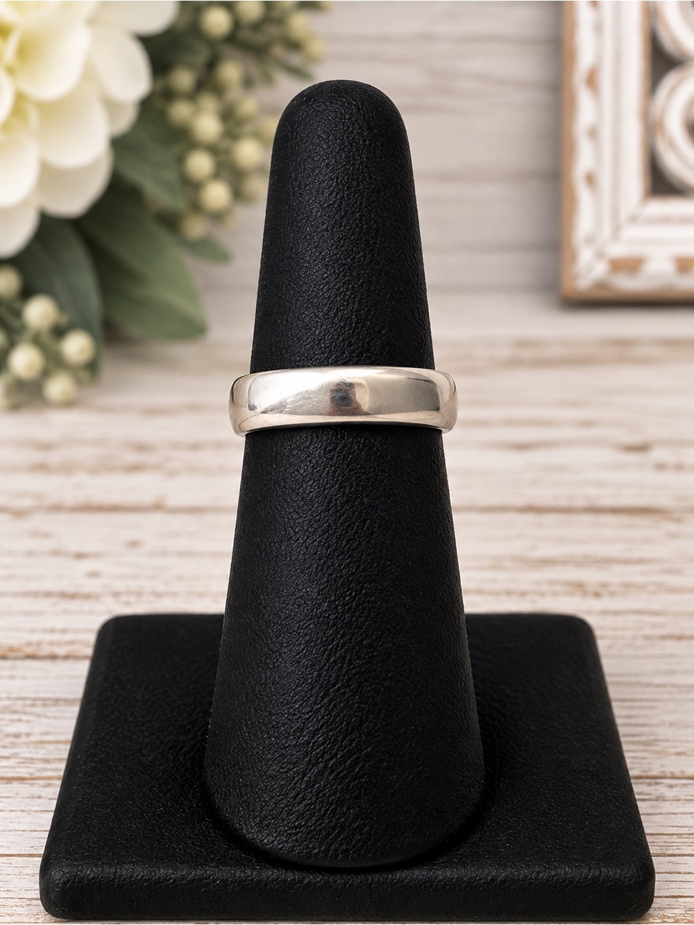 Tiffany & Co Vintage Sterling Silver Dome Ring 1999